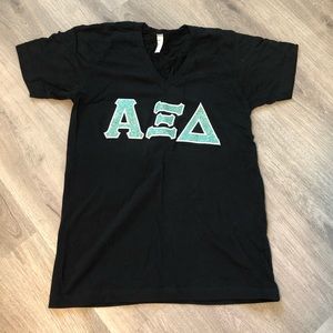 Alpha Xi Delta Sorority small t-shirt, black